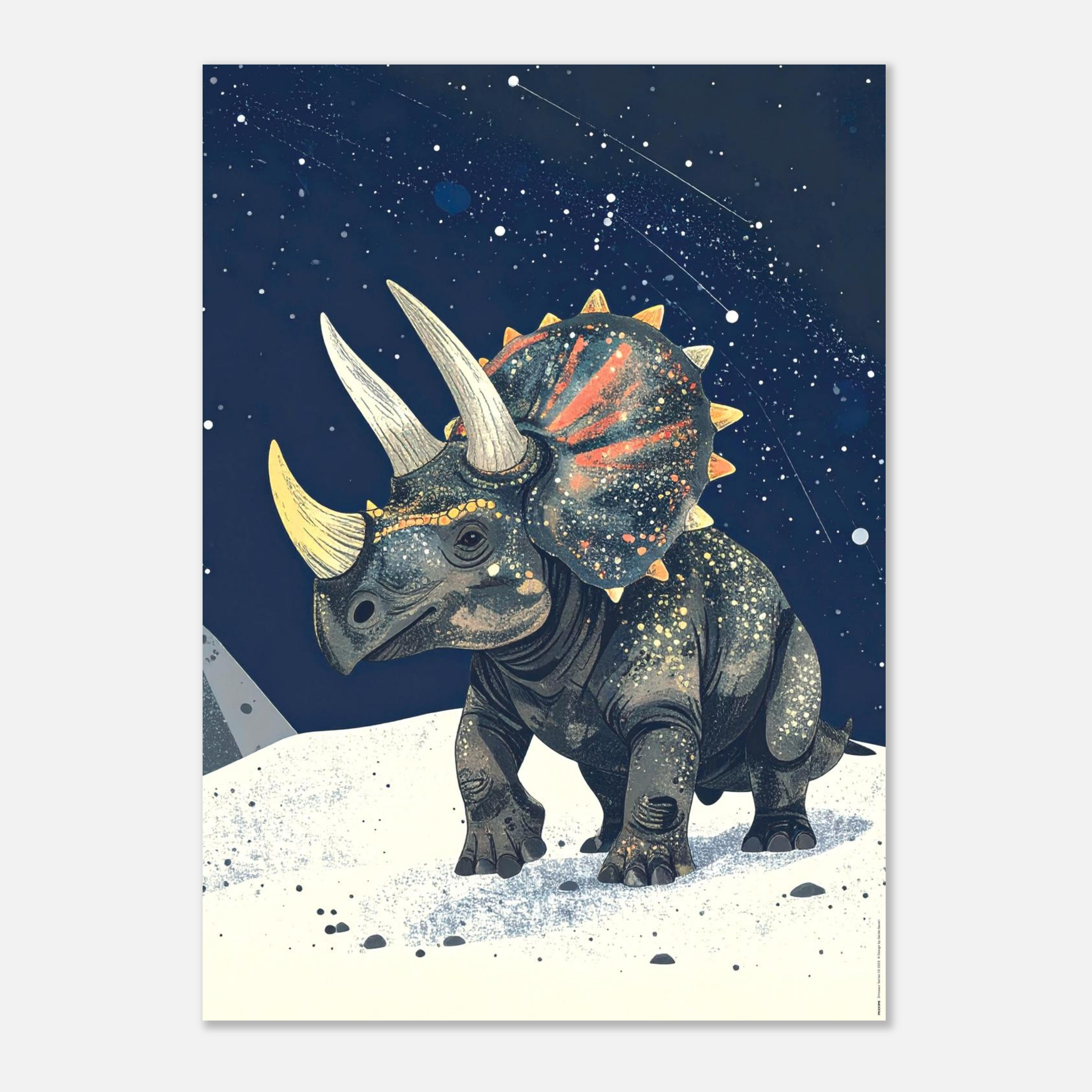 Triceratops Poster – Dinosaurier Serie