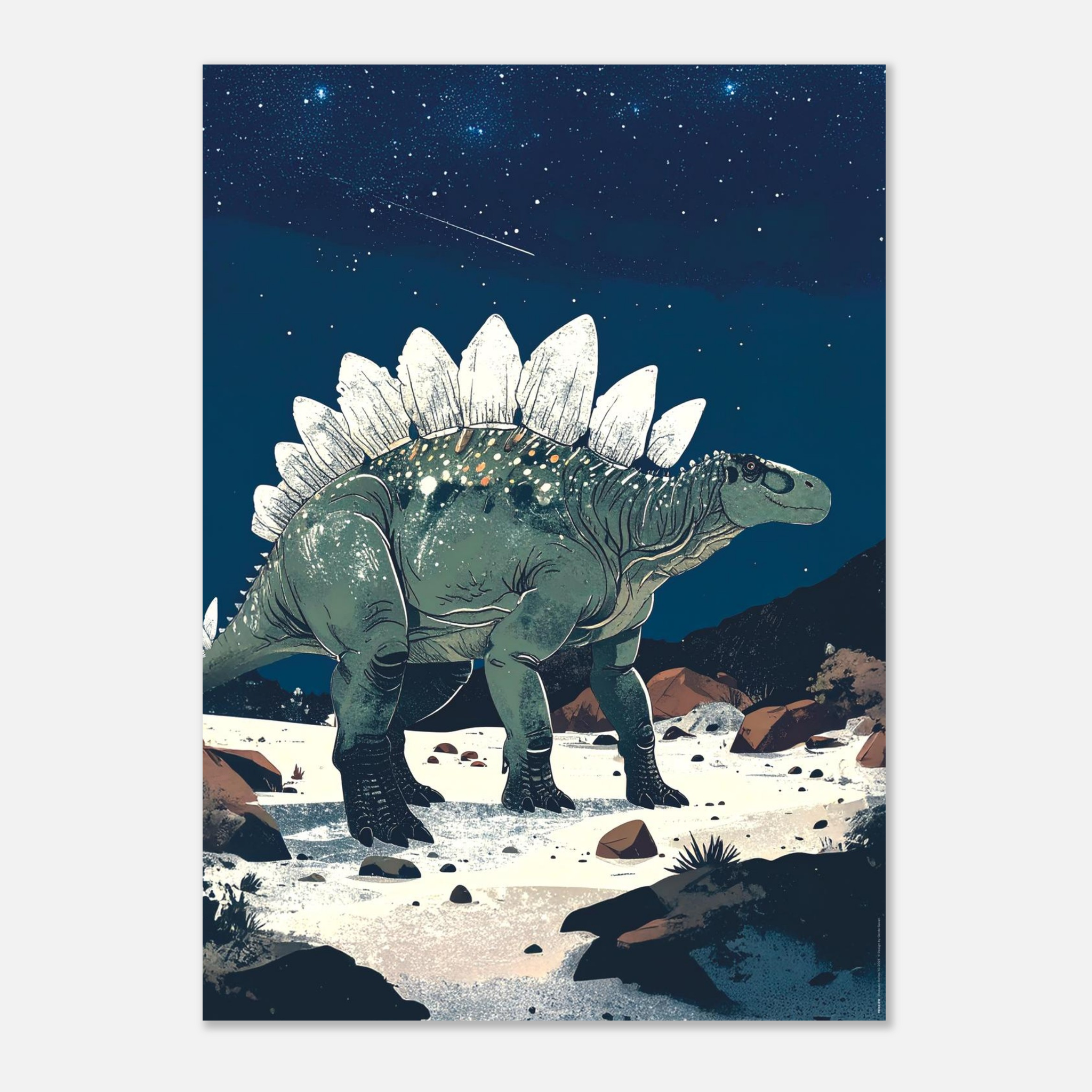 Steposaurus Dinosaur Poster