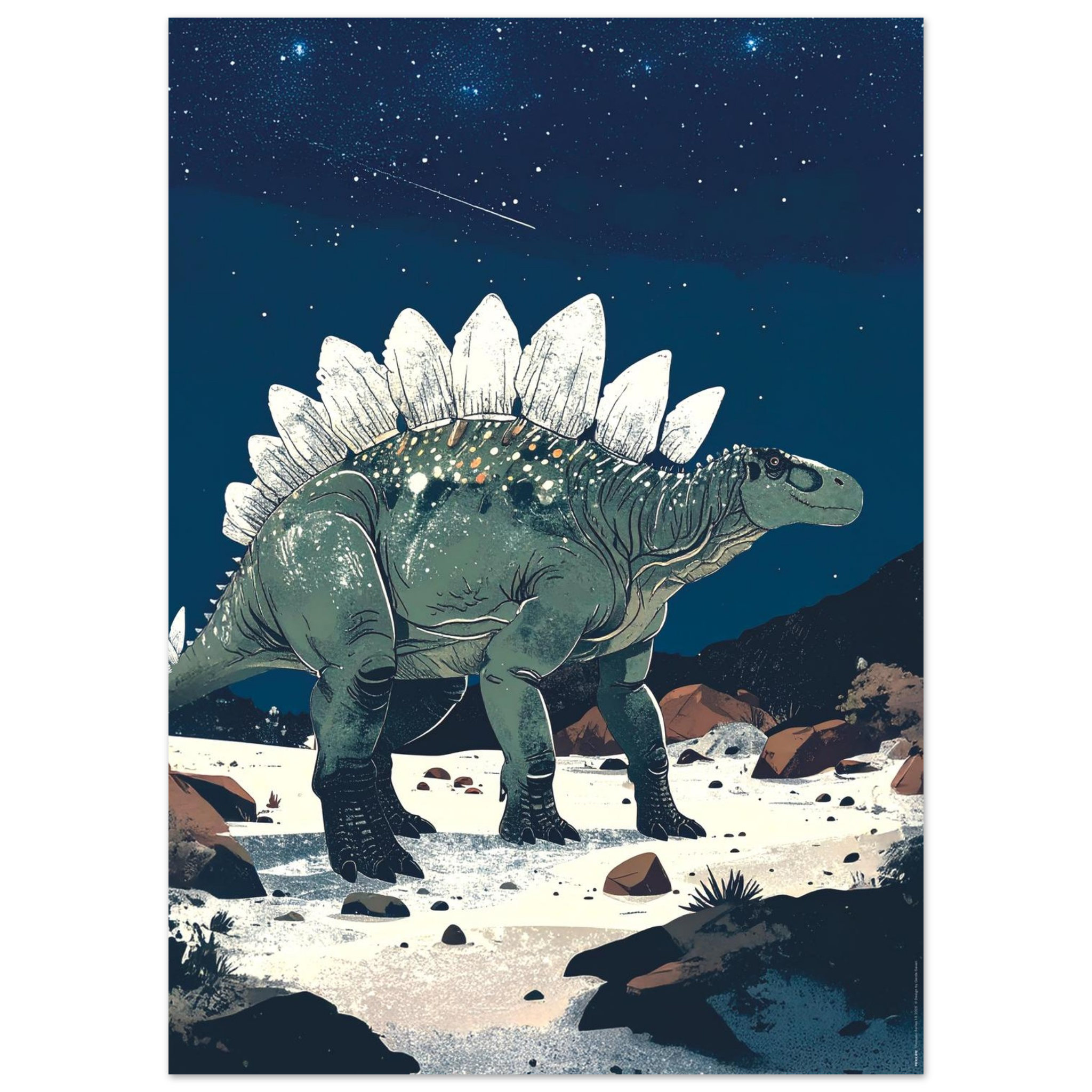Steposaurus Dinosaur Poster