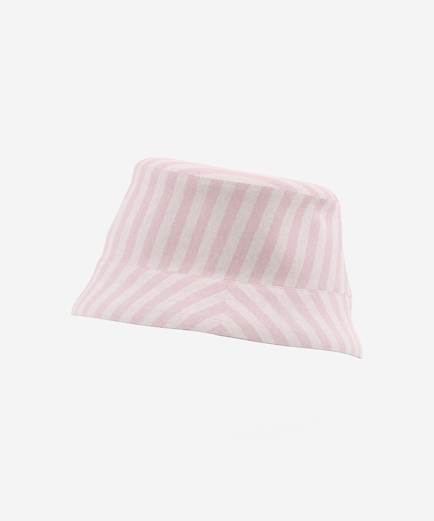 Bucket Hat – Organic Cotton – Petite Pink Stripe