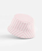 Bucket Hat – Organic Cotton – Petite Pink Stripe