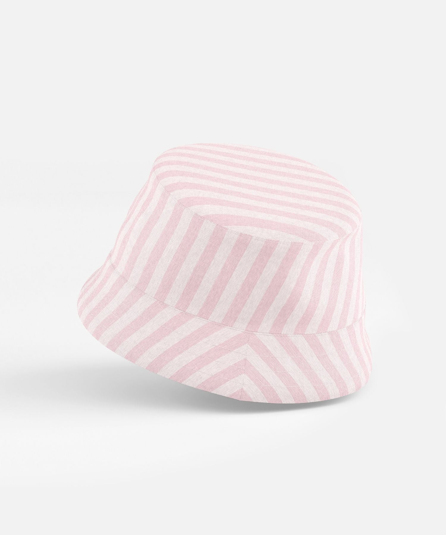 Bucket Hat – Organic Cotton – Petite Pink Stripe