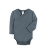 Body per Neonati – Kimono Manica Lunga – Grigio Ardesia – 100% Cotone Biologico