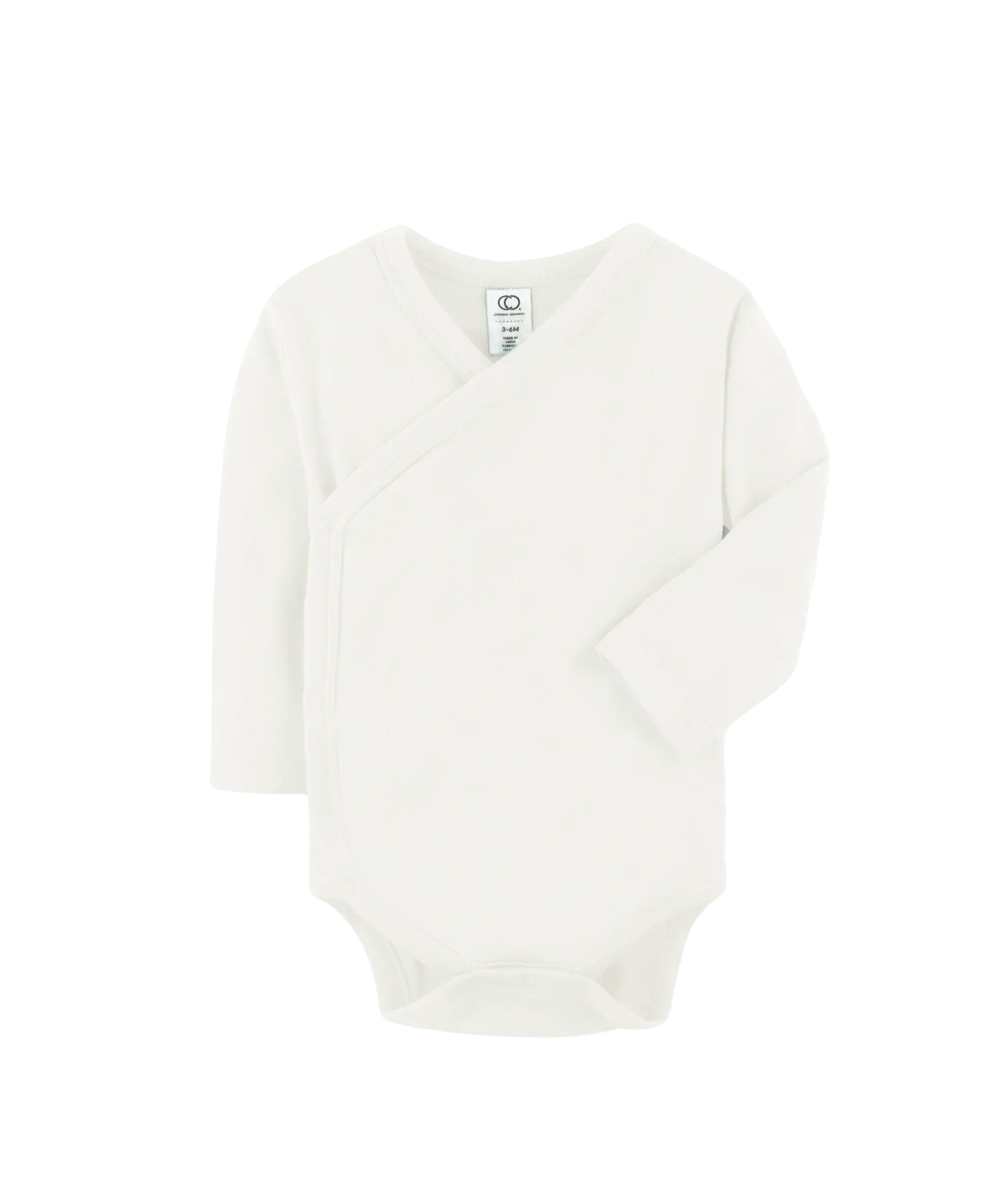 Baby Basic Body – Kimono Long Sleeve – Ivory – 100% Organic Cotton Colored Organics