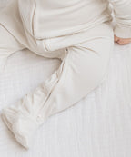Footed Sleeper with Zipper – Mist – 100% Organic Cotton Colored Organics