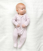 Footed Sleeper with Zipper – Wisteria – 100% Organic Cotton Colored Organics