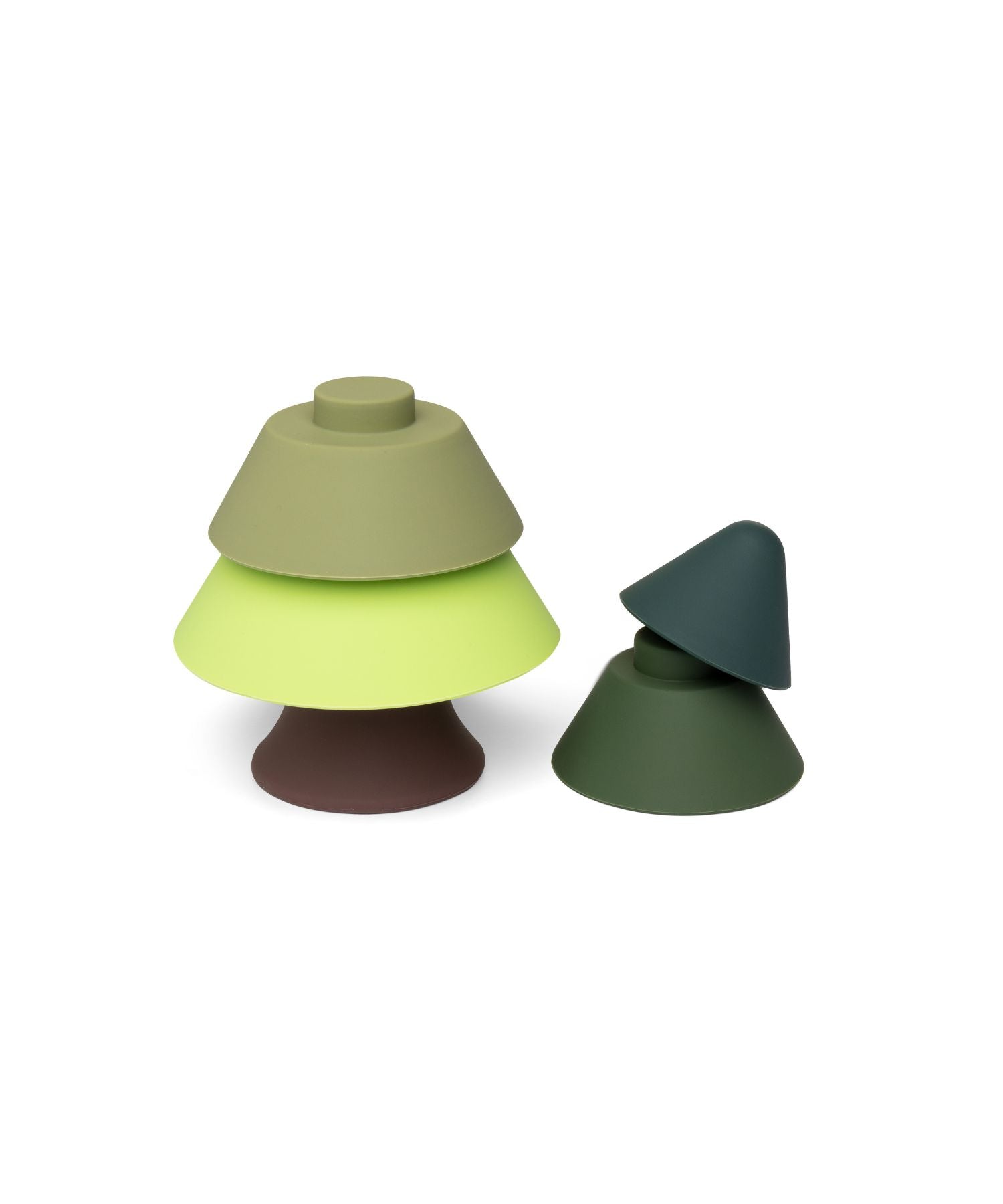 Pine Tree – Stacking Toy – Dark to Light Green Little L Toys