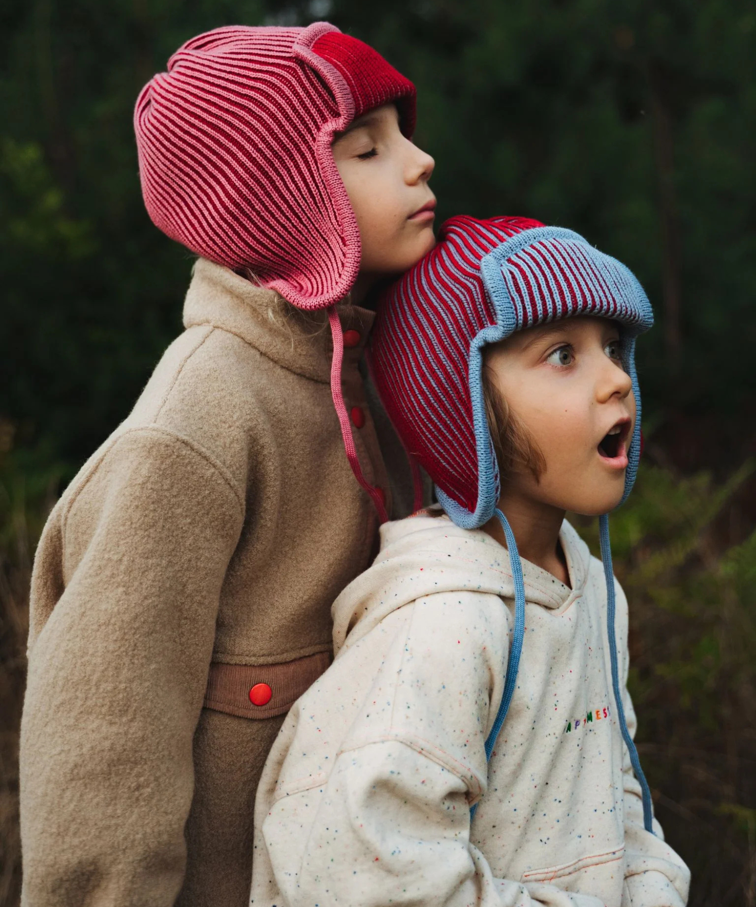 Merino Pilot Caps – Polar Bear – 100% Merino Wool Happymess