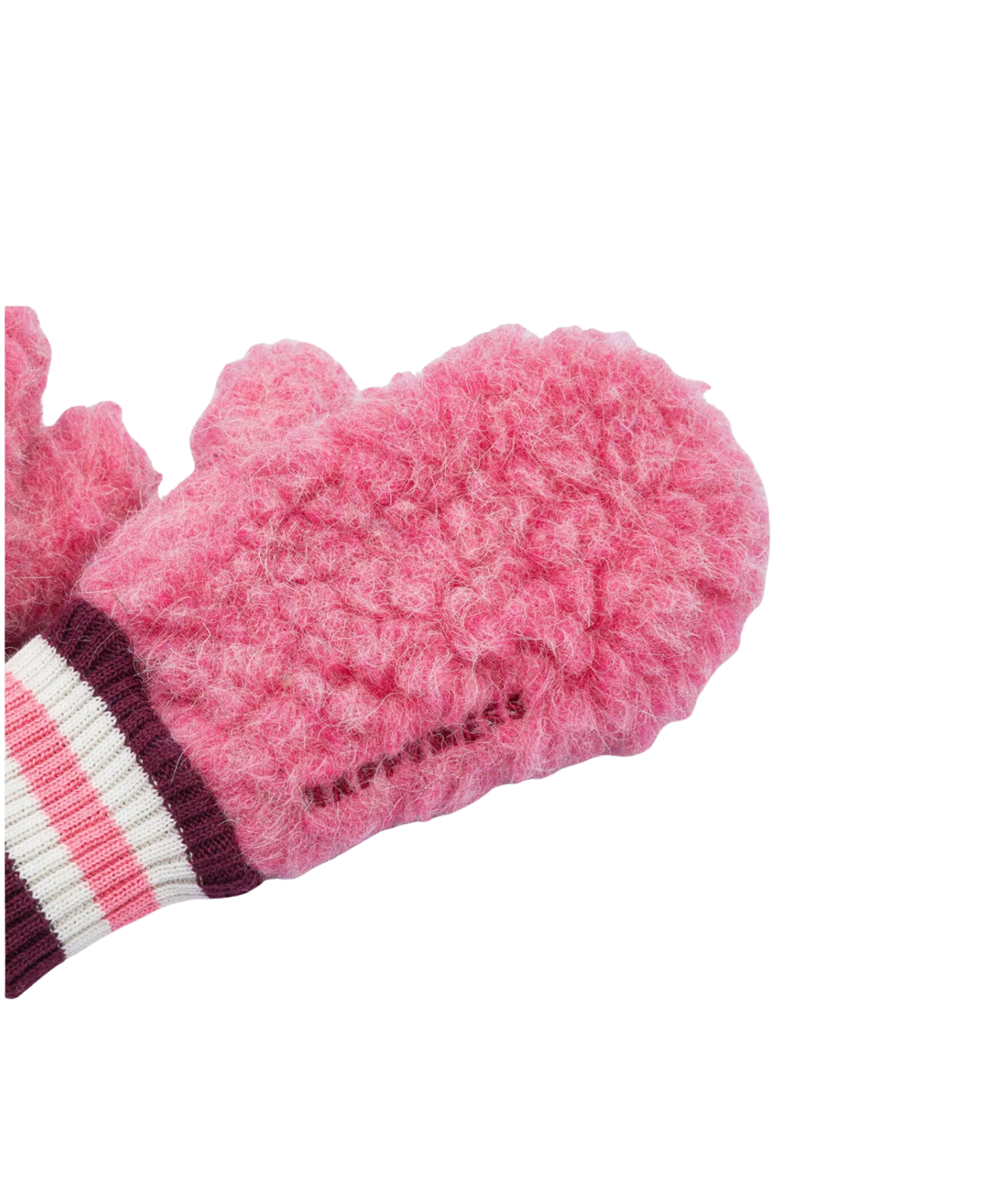 Merino Mittens – Dusty Pink – 100% Merino Wool Happymess