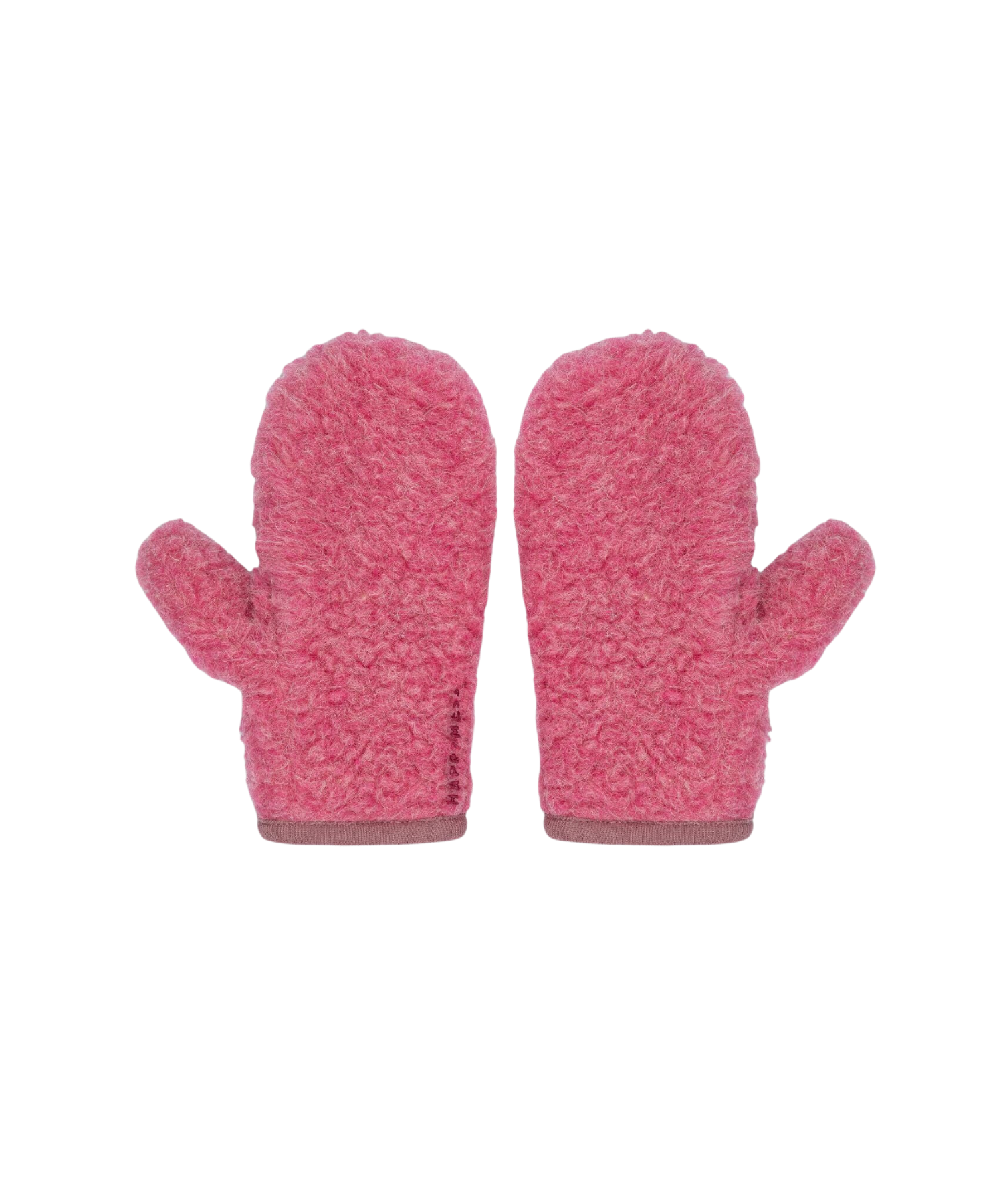 Merino Mittens with flap 6+ years – Dusty Pink – 100% Merino Wool Happymess