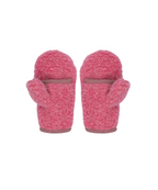 Merino Mittens with flap 6+ years – Dusty Pink – 100% Merino Wool Happymess
