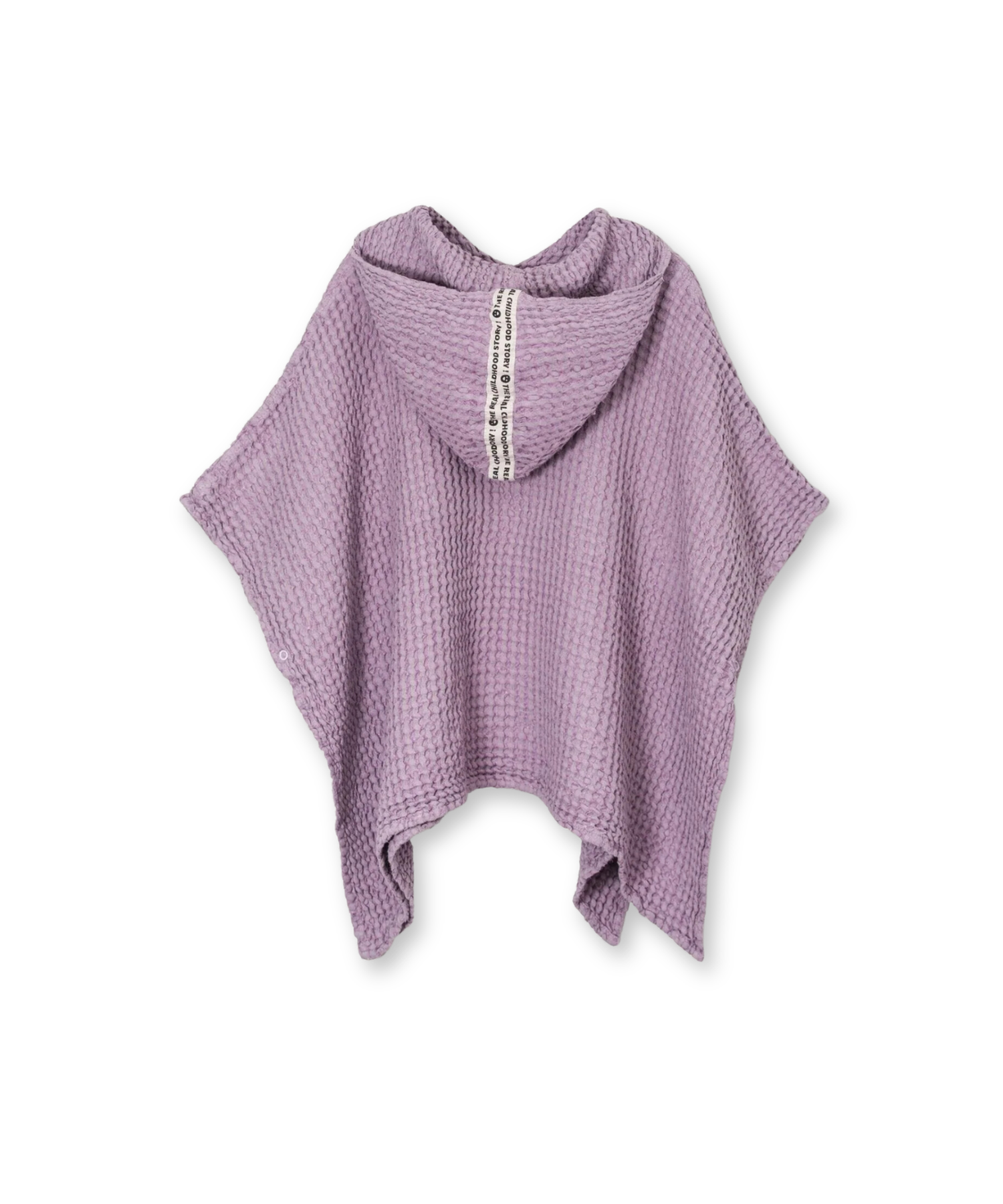 Waffle Bathing Poncho for All Seasons – Lavender – Linen & Cotton Happymess