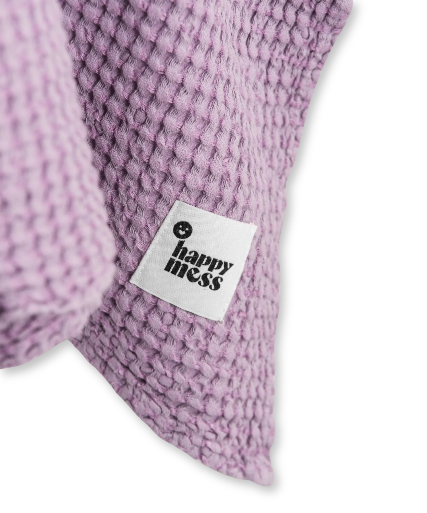 Waffle Bathing Poncho for All Seasons – Lavender – Linen & Cotton Happymess