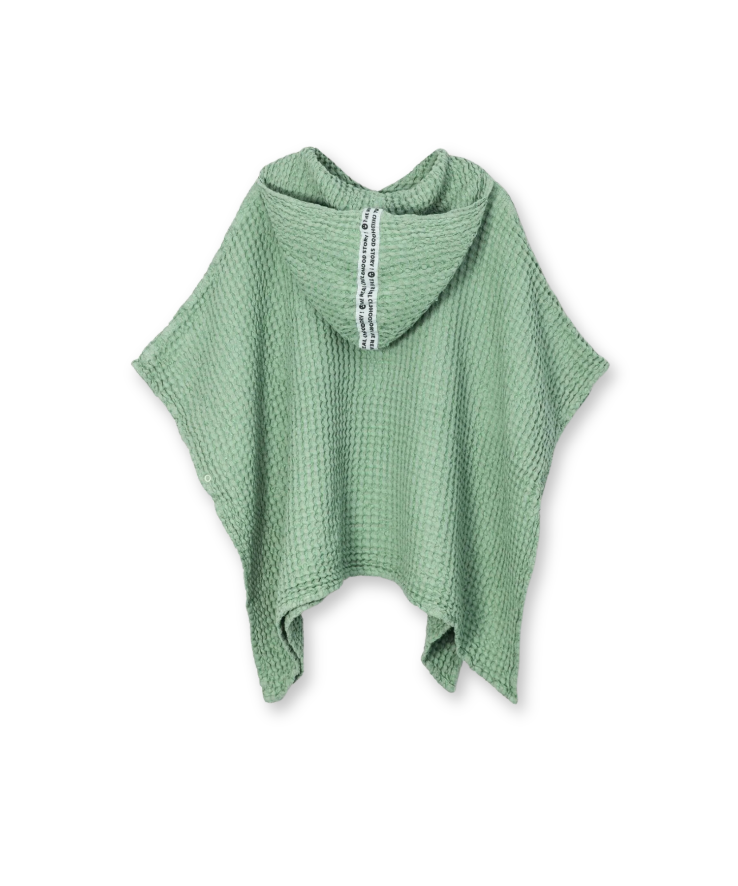 Waffle Bathing Poncho for All Seasons – Sage – Linen & Cotton Happymess