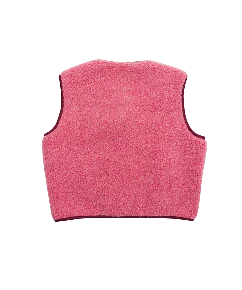Merino Vest – Dusty Pink – 100% Merino Wool Happymess