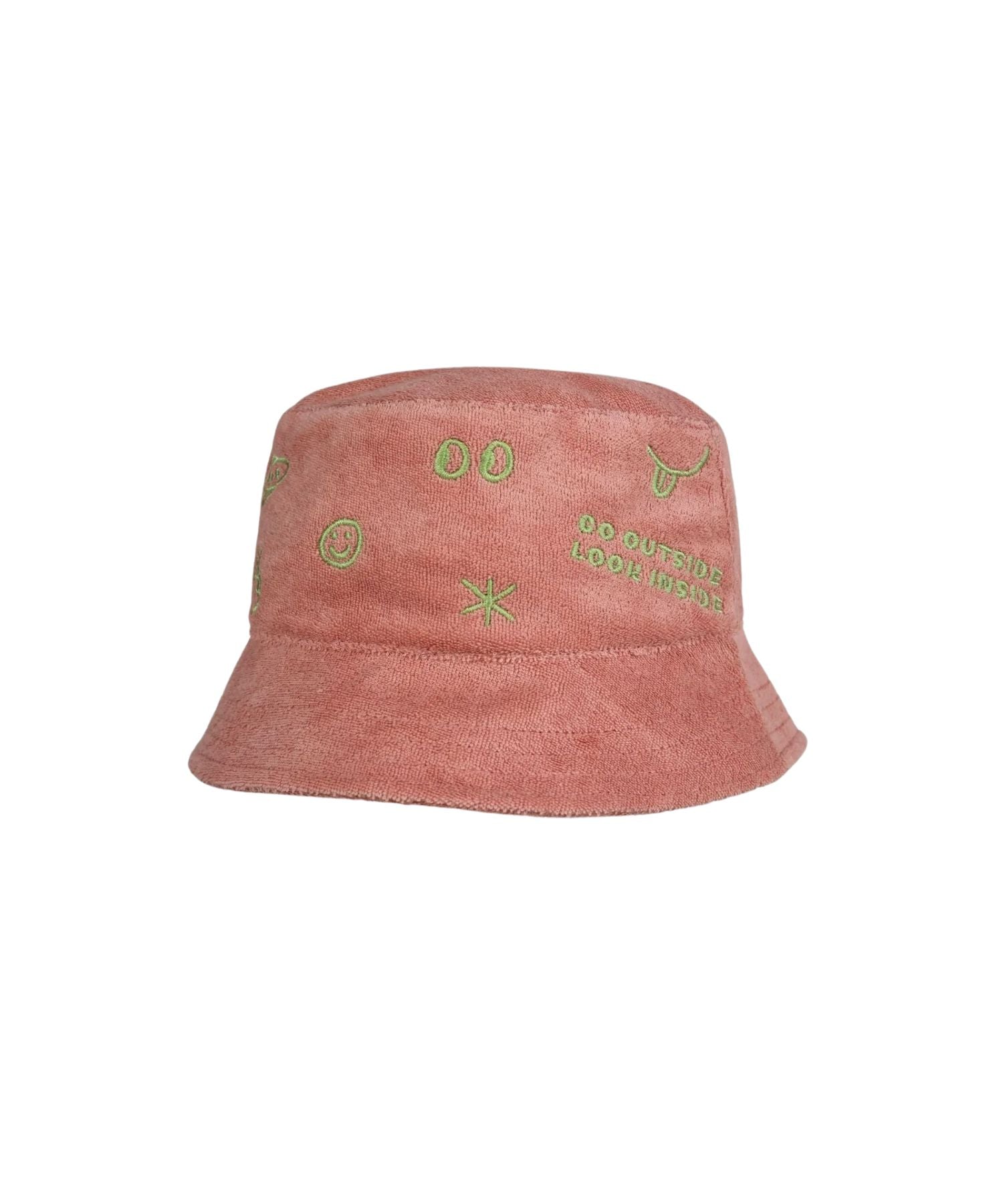 Terry Bucket Hat – Organic Cotton – Peach Happymess