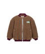 Merino Bomber Jacket - Teddy Brown (100% Merino Wolle)