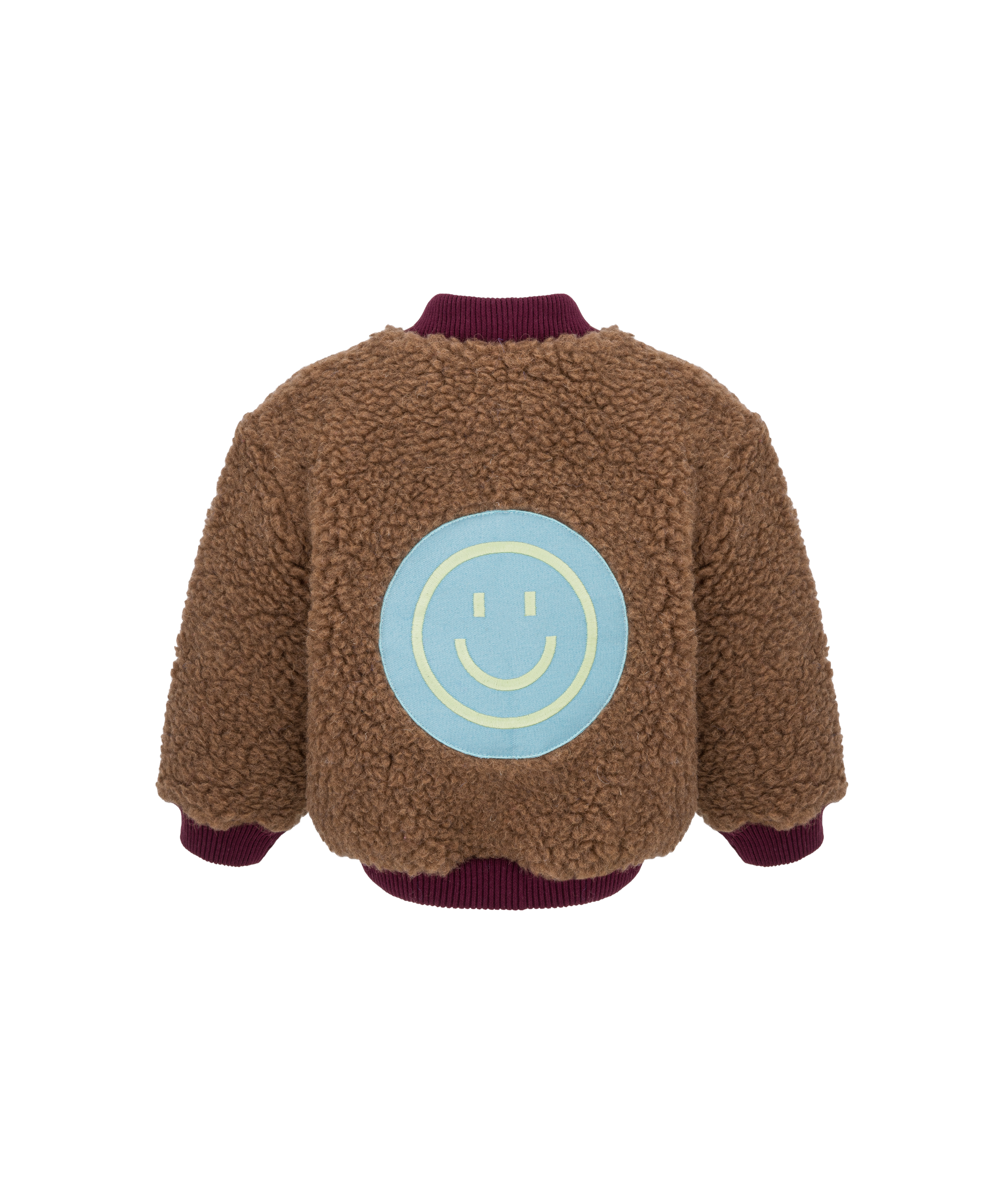 Merino Bomber Jacket – Teddy Brown – 100% Merino Wool Happymess