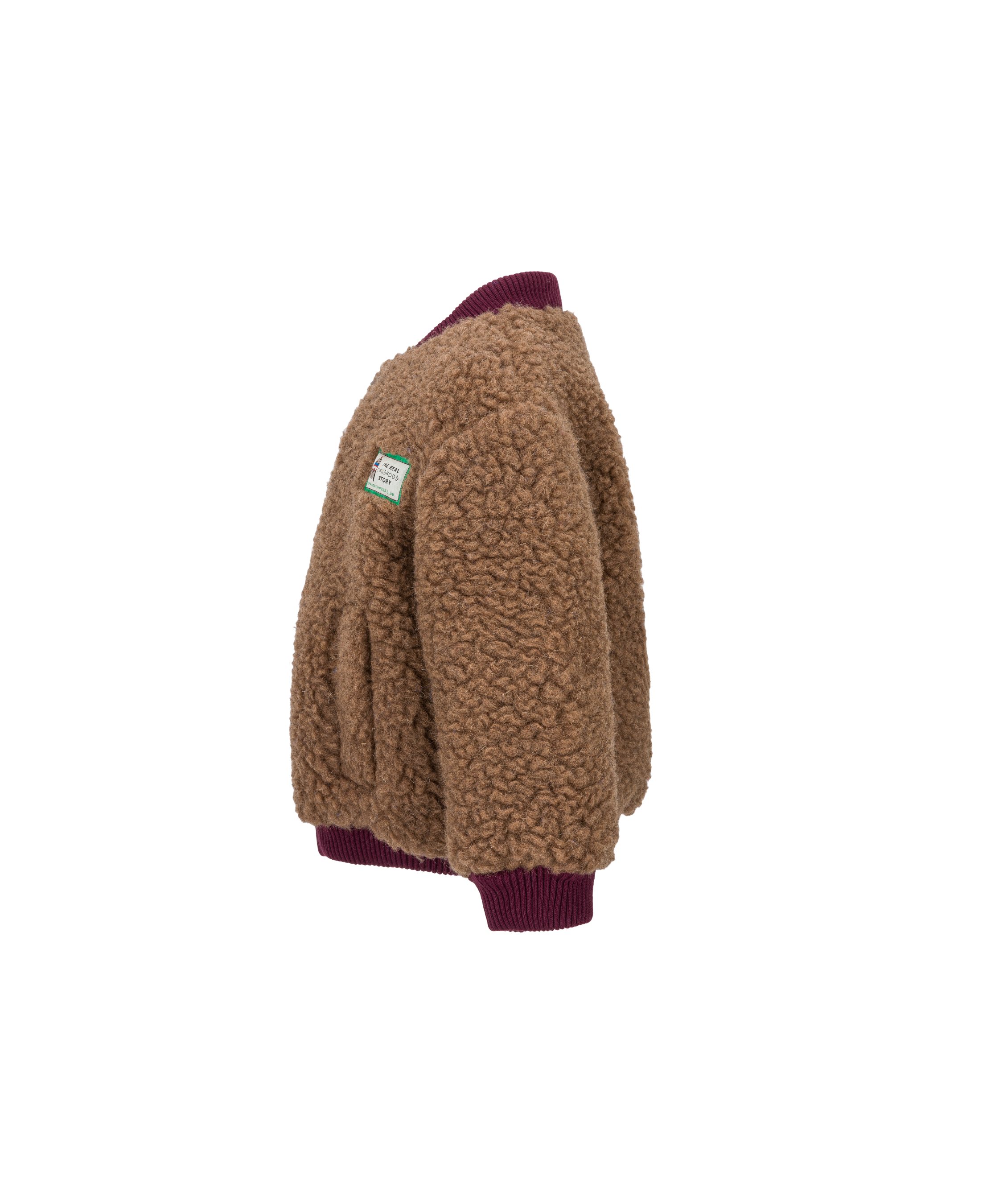 Merino Bomber Jacket – Teddy Brown – 100% Merino Wool Happymess
