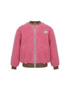 Merino Bomber Jacket – Pink – 100% Merino Wool Happymess