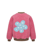 Merino Bomber Jacket – Pink – 100% Merino Wool Happymess