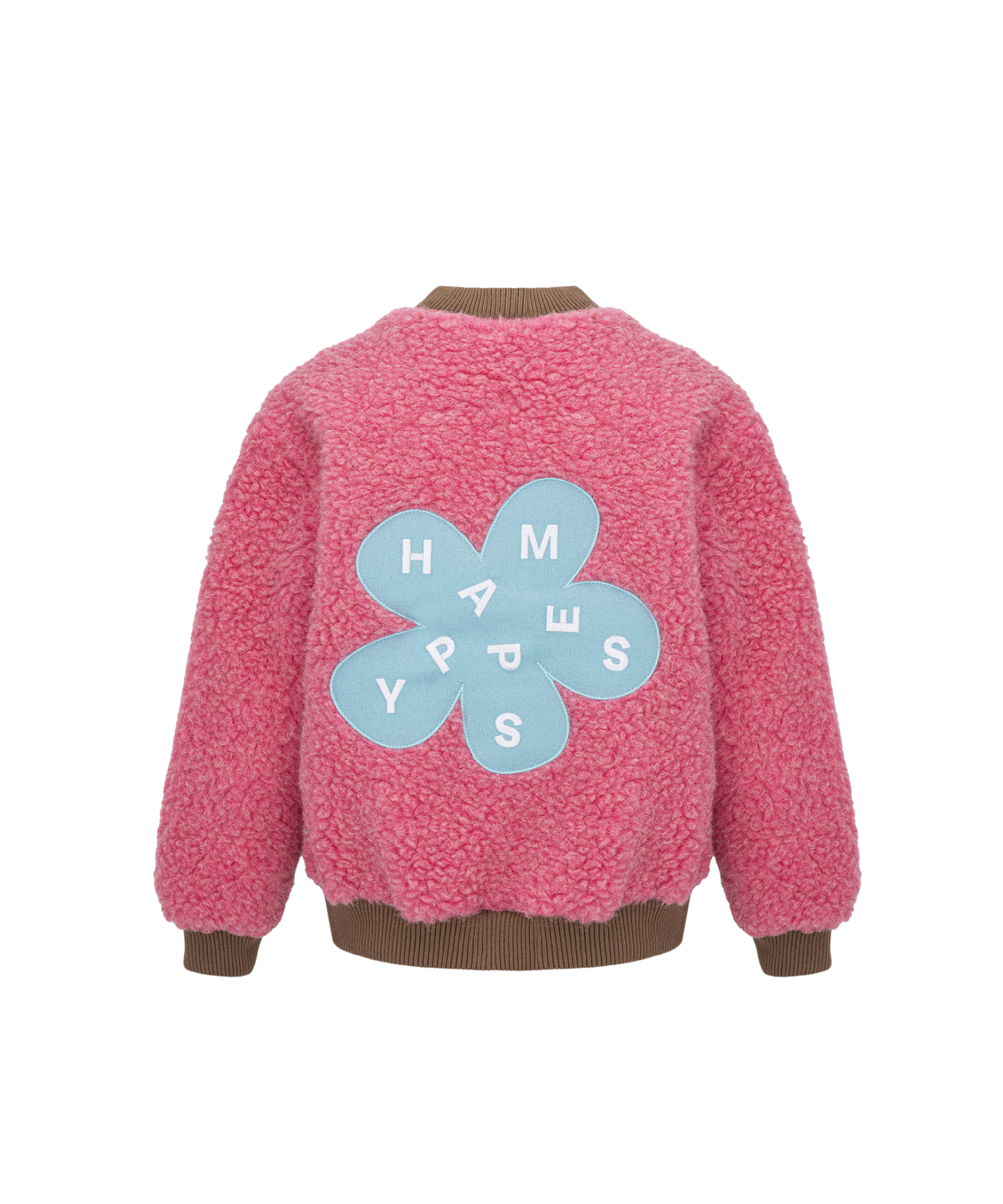 Merino Bomber Jacket – Pink – 100% Merino Wool Happymess