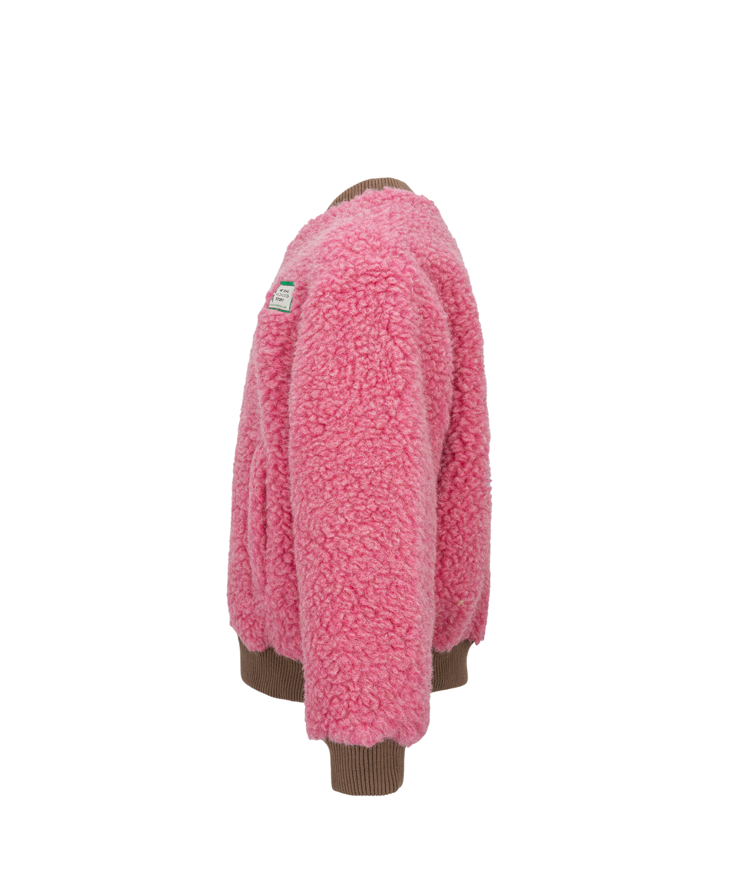 Merino Bomber Jacket – Pink – 100% Merino Wool Happymess