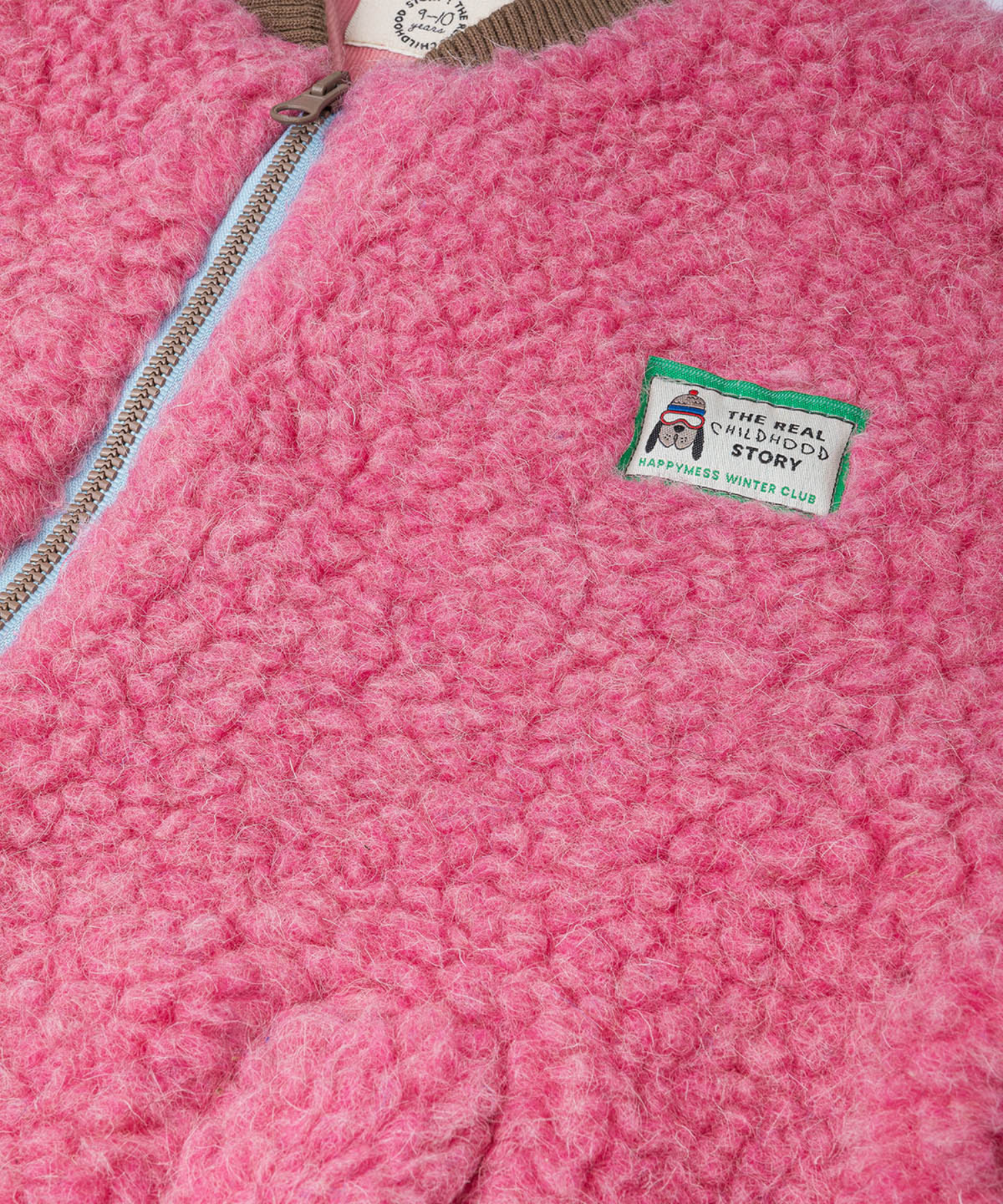 Merino Bomber Jacket – Pink – 100% Merino Wool Happymess