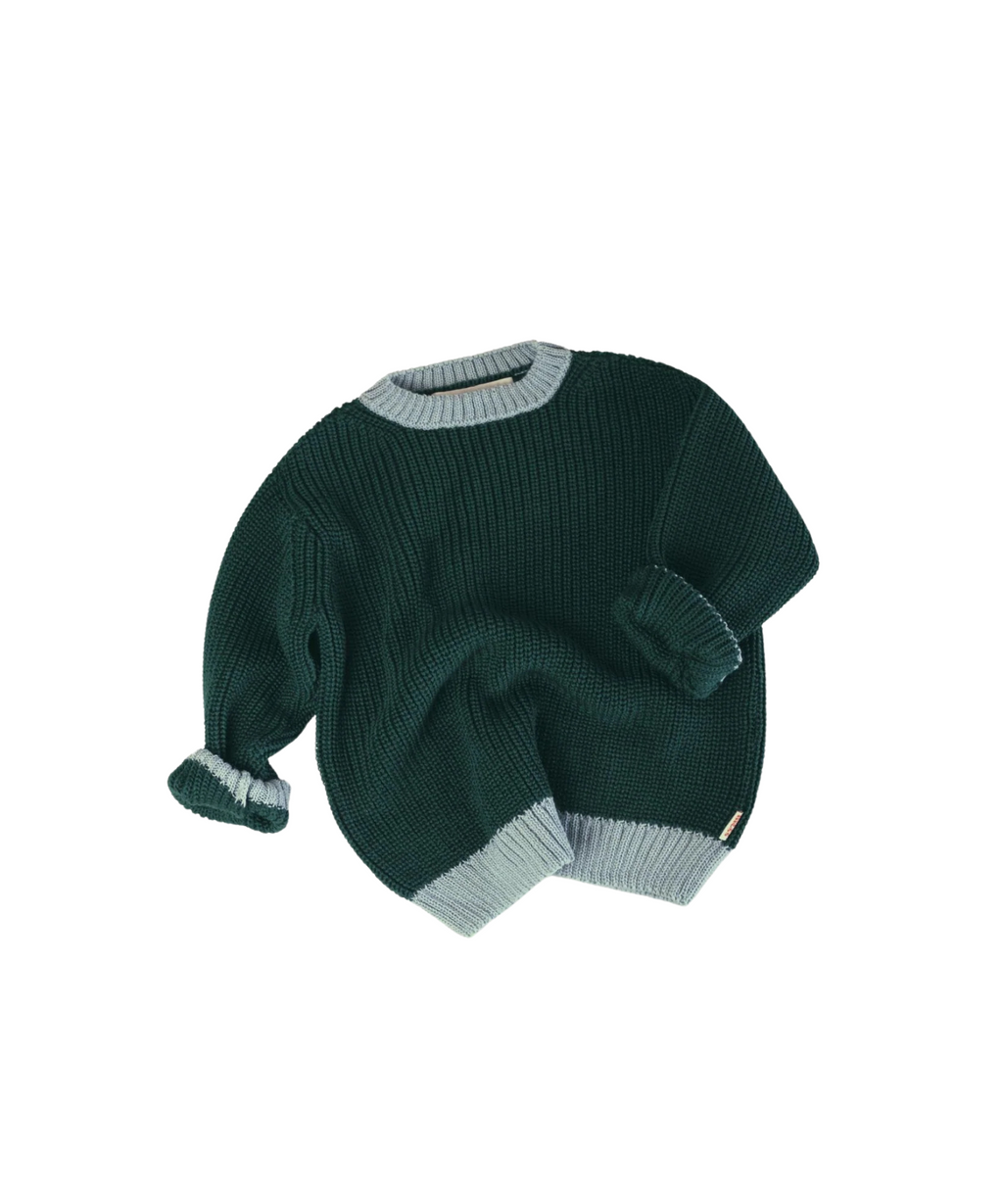 Merino Sweater - Forest Mesh – 100% Merino Wool Happymess