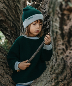 Merino Sweater - Forest Mesh – 100% Merino Wool Happymess