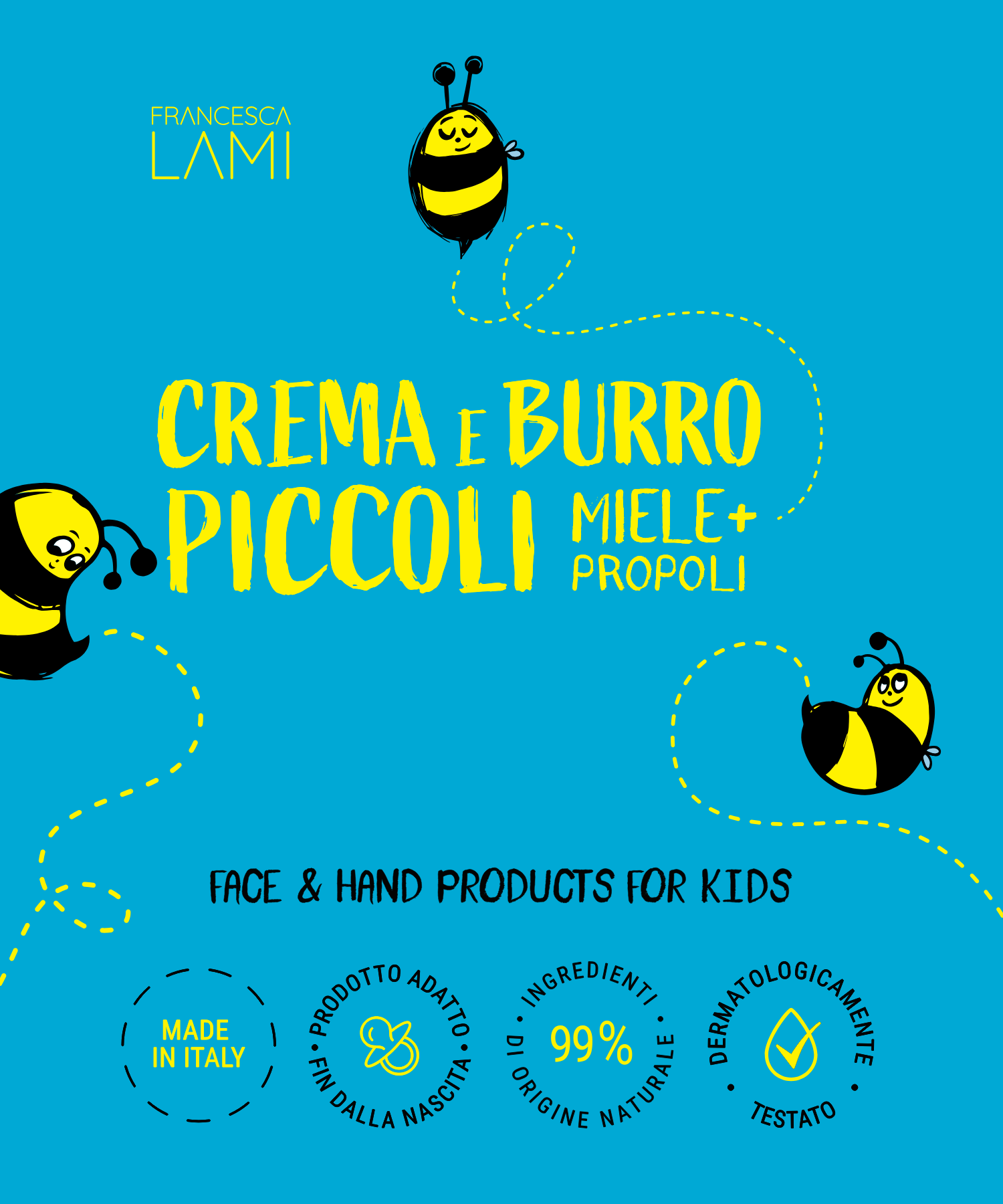 Face and Handcreme  – Piccoli – Honey, Propolis, Calendula, Apricot & Rice Oil Francesca Lami