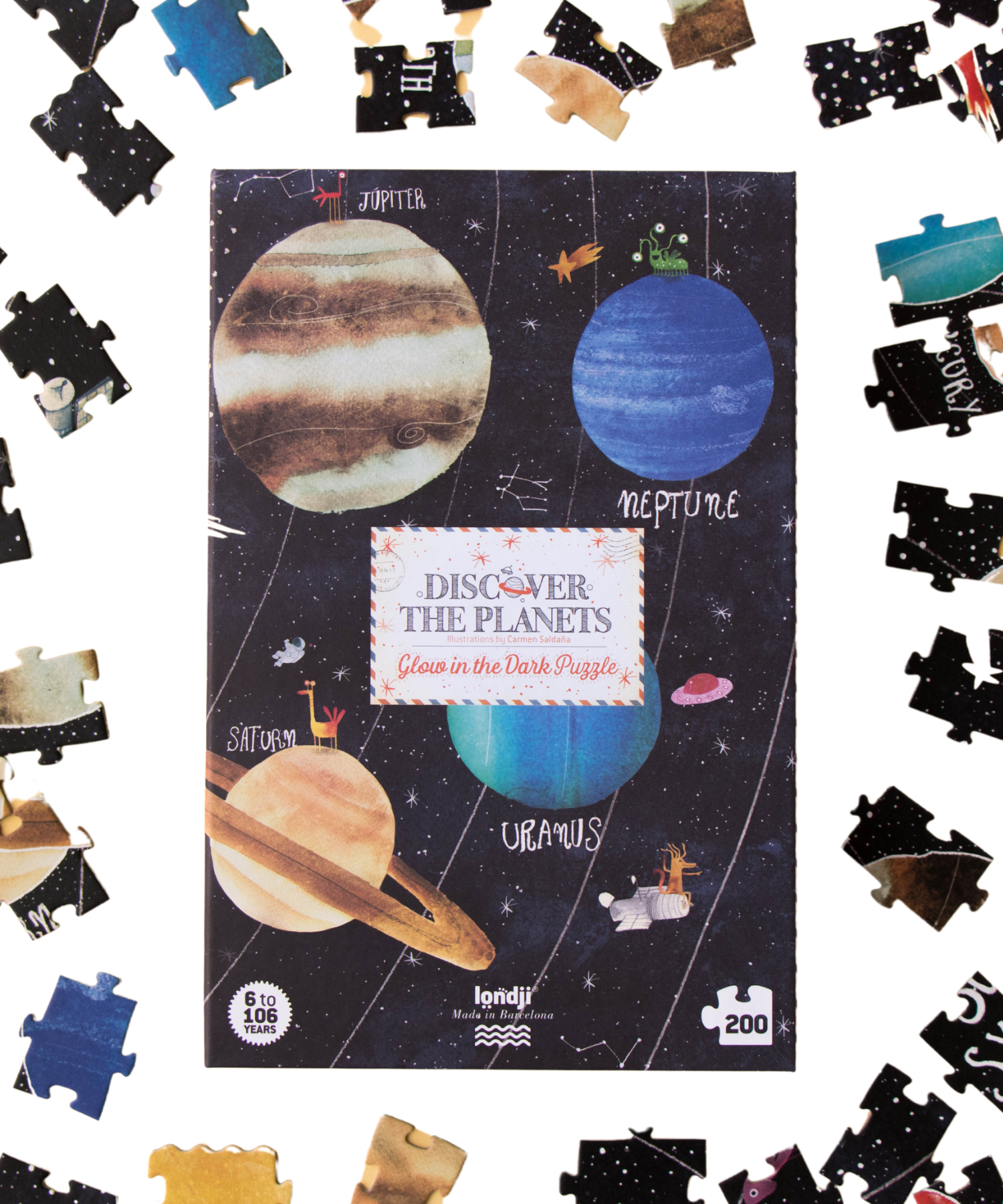 Discover the Planets Puzzle - Glows in the Dark! Londji