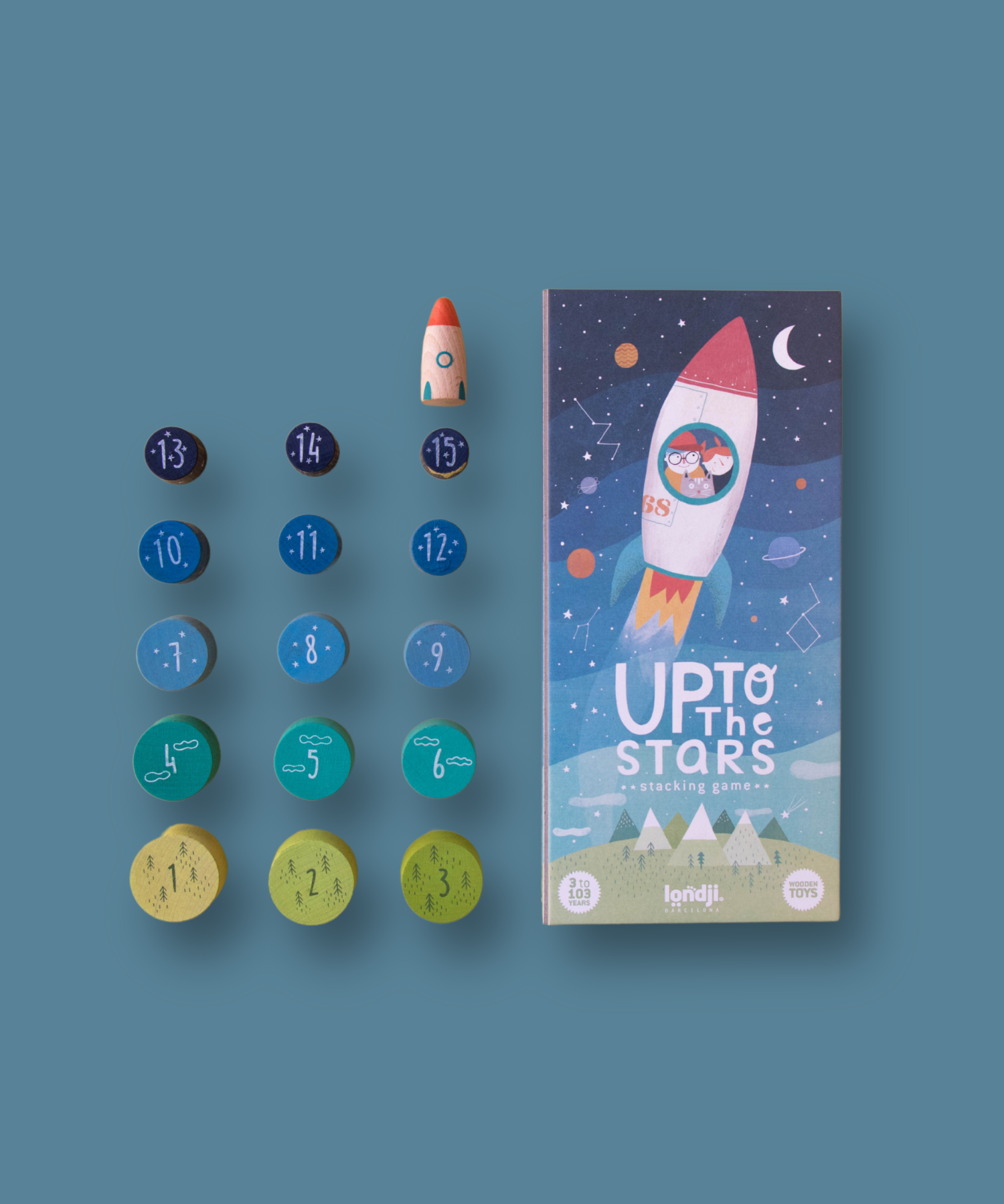 Up to the Stars – Stacking Game – Wood Londji