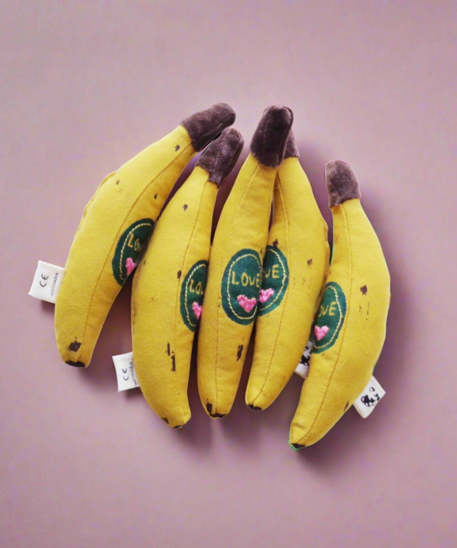 Banana "Love" – Play Food Fabric Toy – 1 Piece Normadot