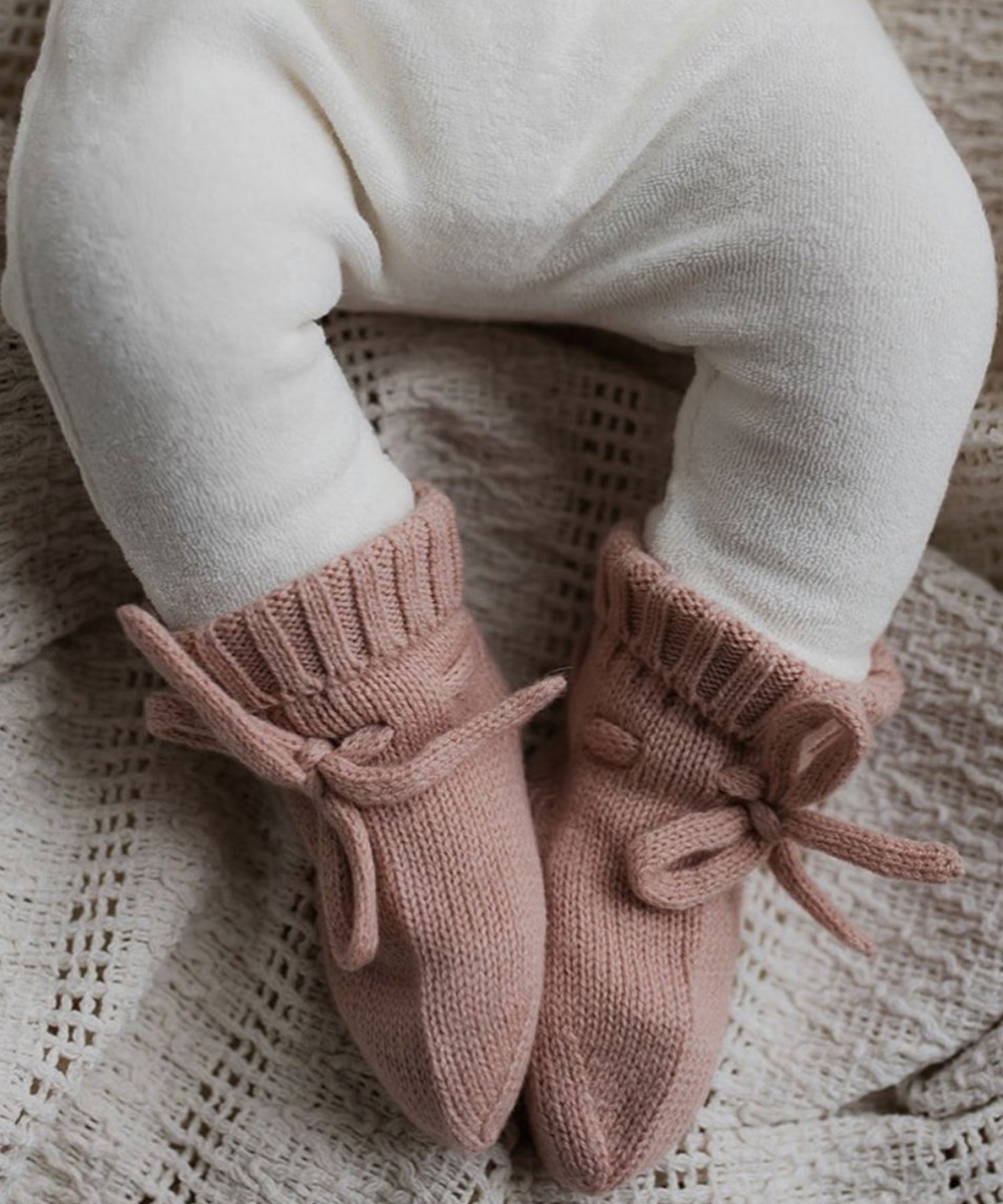 Merino Baby Bootie – Old Rose Petite Noe