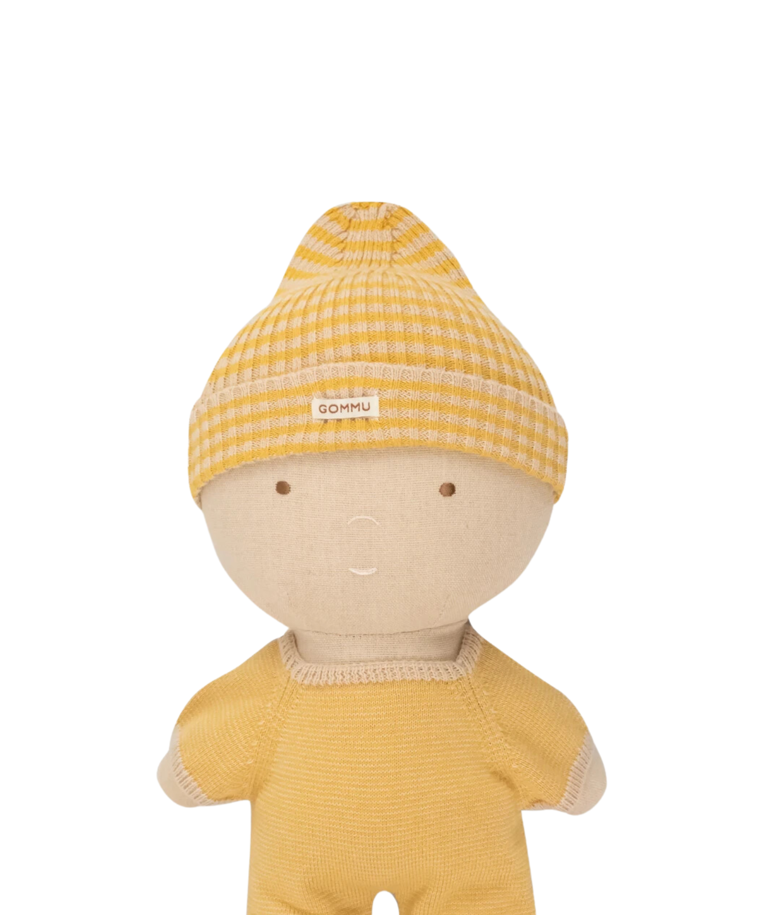 Gommu Big Stripes Beanie – Light Cream / Mustard Big We are Gommu