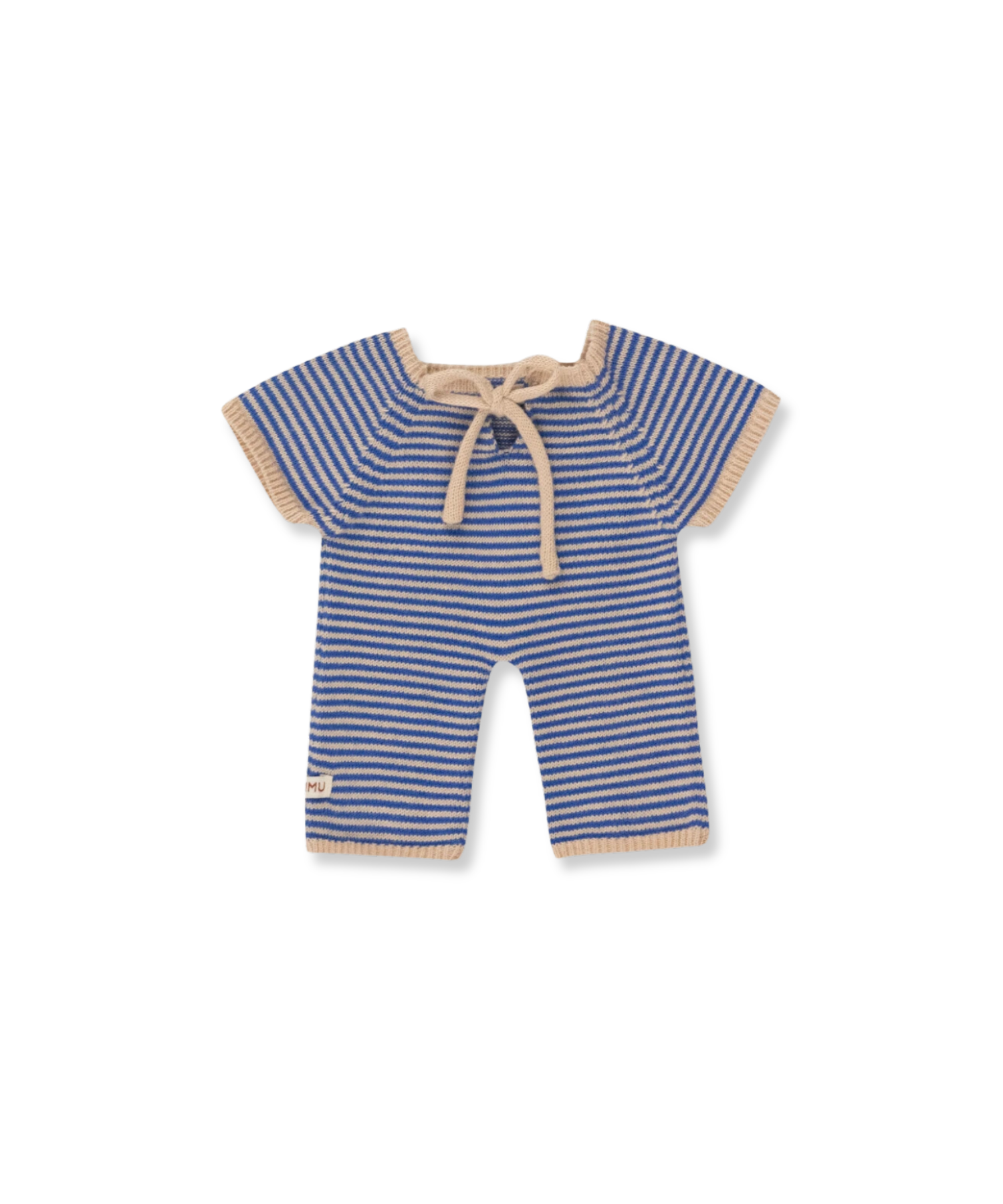 Gommu Big Long One Piece – Thin Stripes Light Cream / Blue We are Gommu