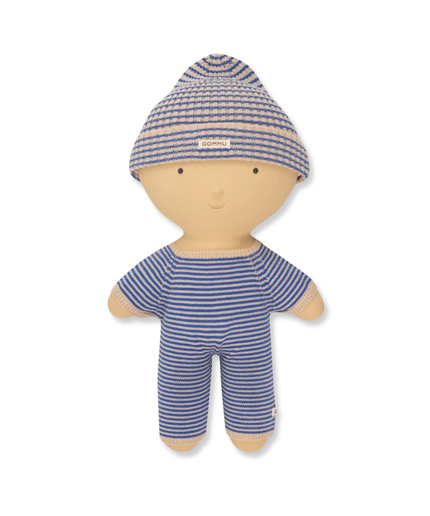 Gommu Big Long One Piece – Thin Stripes Light Cream / Blue We are Gommu