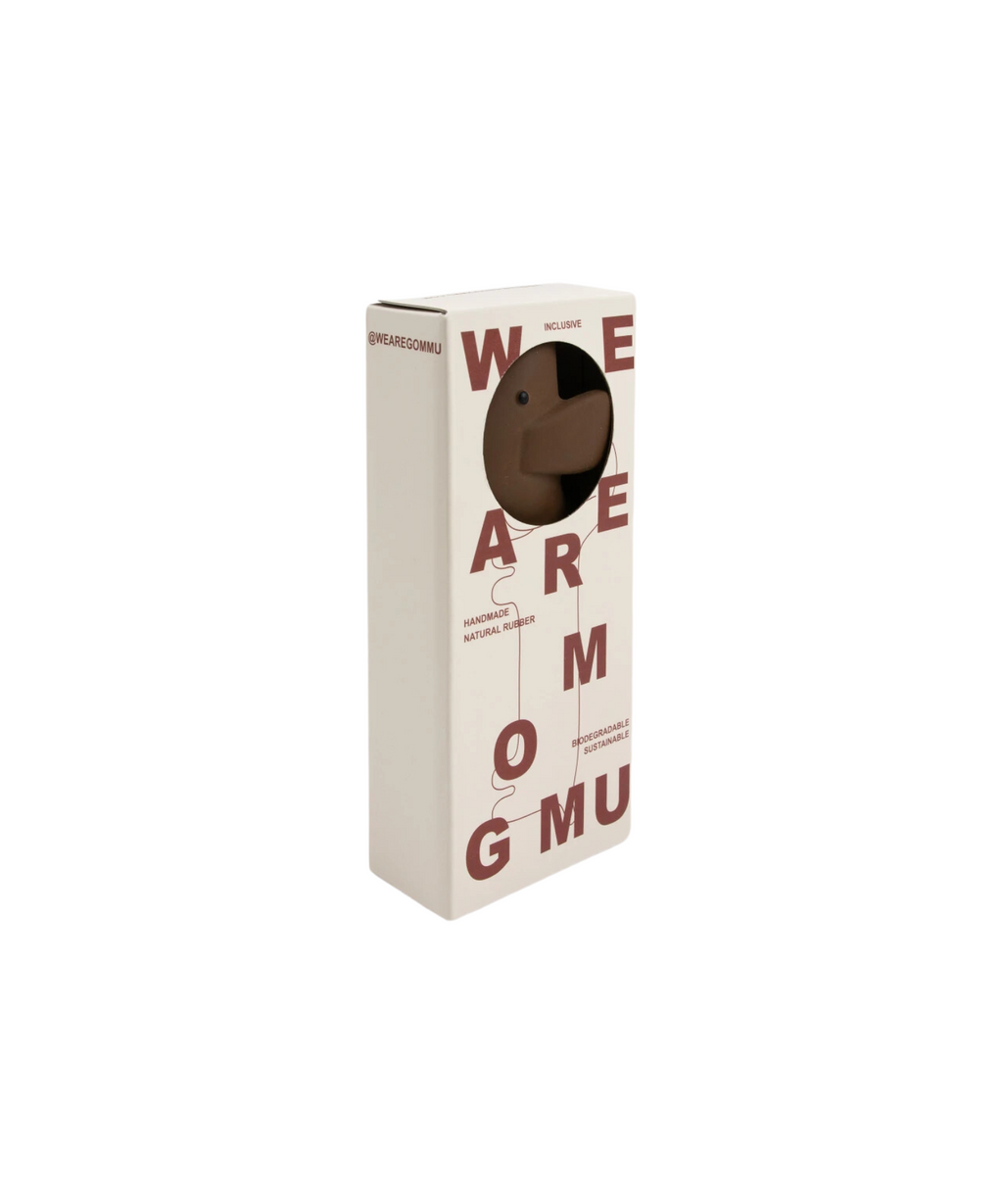 Gommu Mini Dog – Choco – 100% Natural Rubber Hevea Tree We are Gommu