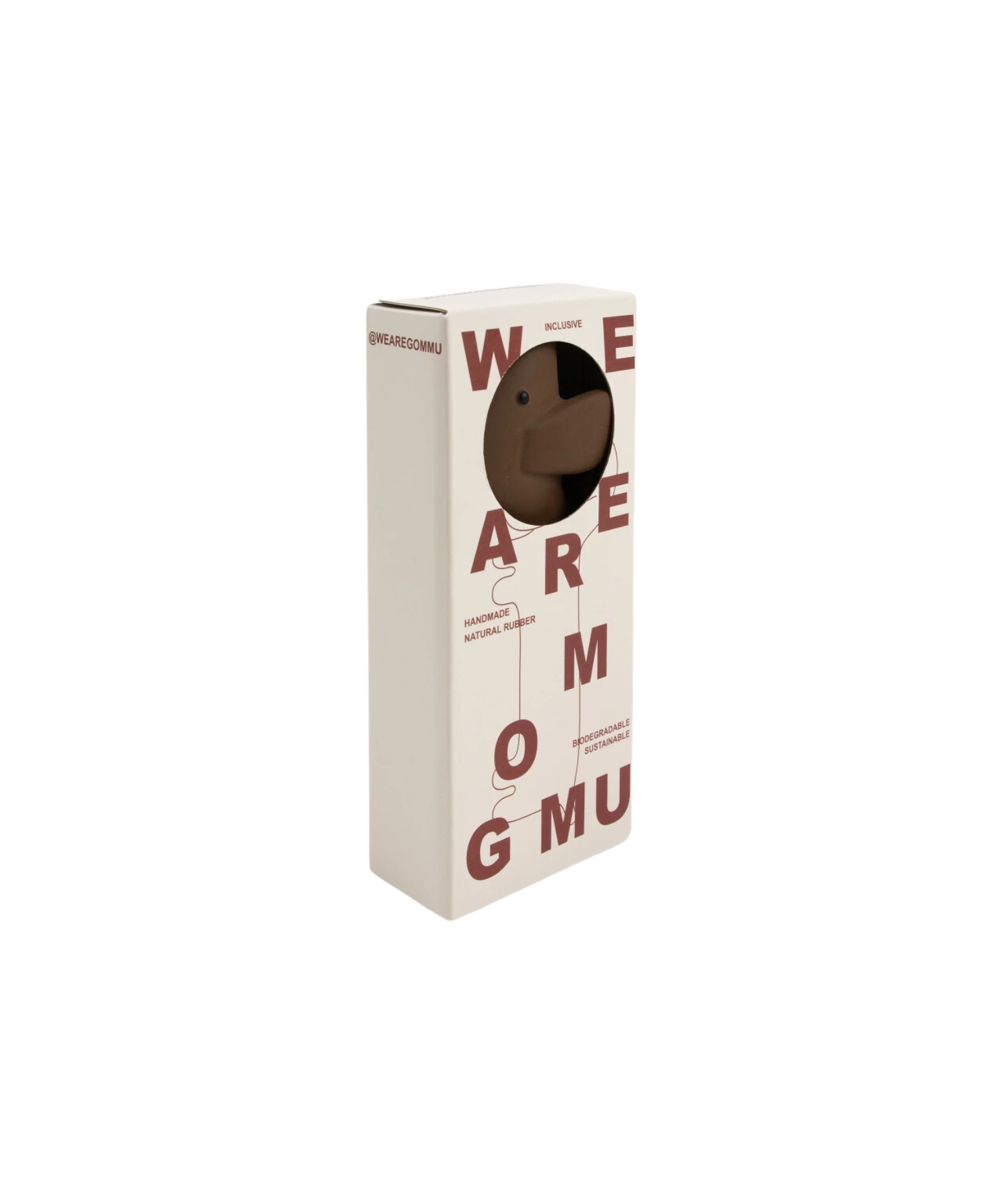 Gommu Mini Dog – Choco – 100% Natural Rubber Hevea Tree We are Gommu